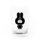 こつｗのおみせの量産うさぎ だたら Water Glass :front