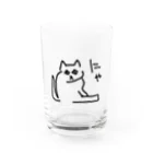 ののの猫屋敷の【はんぺん】 Water Glass :front