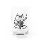 にゃんぴーの味のりにゃんぴー Water Glass :front