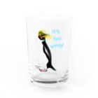 LalaHangeulのRockhopper penguin　(イワトビペンギン) Water Glass :front