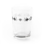 緋月のモノトーンオランダ Water Glass :front