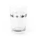 緋月のモノトーンオランダ Water Glass :front