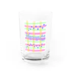 てこパカ🍀(tecopaca) のHappy猫 Water Glass :front