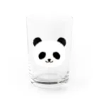 らくがきクオリティのふわふわパンダ Water Glass :front