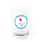 かわべしおん | イラストレーターのつよい花 Water Glass :front