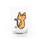 まるねこのねこNiコ(アメショ) Water Glass :front