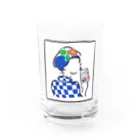 (株)大島牛乳(伊豆大島)のあんこさんと大島牛乳 Water Glass :front