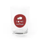 こひつじcoffeeのロゴマーク（ラウンド）/こひつじcoffee Water Glass :front