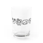 自由のいろいろいぬたち Water Glass :front