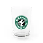 グラフィンのSIXPACK COMING SOON シックスパックはもうすぐ Water Glass :front