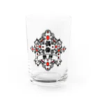 Alba spinaの偶像崇拝　赤 Water Glass :front