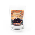 sengokuartの徳川家康像 Water Glass :front