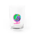 バケネココウボウの化け猫(地球儀) Water Glass :front