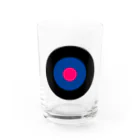 CORONET70のサークルa・黒・紺3・ショッキングピンク Water Glass :front