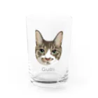 みきぞーん｜保護猫 ミッキー画伯と肉球とおともだちのGURI Water Glass :front