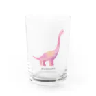 ろちこの部屋の恐竜（ブラキオサウルス） グラス前面