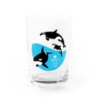 そいそいソイラテの海の王者シャチ Water Glass :front