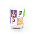 IOST_Supporter_CharityのIOST【ロゴ+如月スター】 Water Glass :front