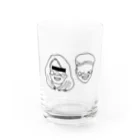 スナック半ばをすぎてのSabahspace電卓crew Water Glass :front