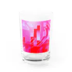 DIFFERENT/DAMAGEのONSEN CITY RED Water Glass :front