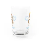 “すずめのおみせ” SUZURI店のANGELだいちゃん Water Glass :front