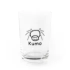 MrKShirtsのKumo (クモ) 黒デザイン グラス前面