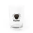 MrKShirtsのKumo (クモ) 色デザイン Water Glass :front