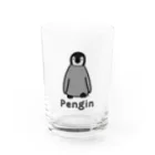 MrKShirtsのPengin (ペンギン) 色デザイン Water Glass :front