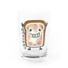 イラスト MONYAAT の食パンくんこげたくん Water Glass :front