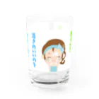 NAWOMIDOU なをみ堂出版　シィカちゃんSUZURI'S SHOPのシィカちゃん　短歌 Water Glass :front