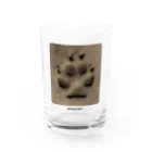 paweyetailの犬の足跡 Water Glass :front