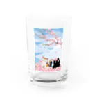 ArakakiPalomaの猫と花 Water Glass :front