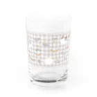 ねこてぃぶのチェック柄 Water Glass :front