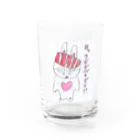 ぽんぽこらんどのマグロママ Water Glass :front