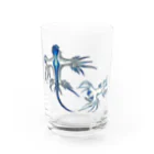 森図鑑の[森図鑑] アオミノウミウシ2匹バージョン Water Glass :front