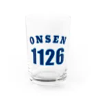 温泉グッズ@ブーさんとキリンの生活のONSEN 1126 Water Glass :front