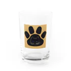 YS VINTAGE WORKSのチェコ　足跡ウィンクねこ Water Glass :front