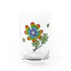 NANASHOPのレインボークローバー🌈 Water Glass :front