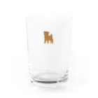 キャンプグッズ【tゑnt by leaf】の幼児体系マメシバ子犬シルエット Water Glass :front