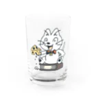 イラスト MONYAAT のねことネズミと例のチーズB Water Glass :front