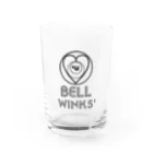 🅑🅔🅛🅛 ​ 🅦🅘🅝🅛🅢'のBell winks Water Glass :front