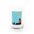 taramako  storeのジャズ猫ピアノ Water Glass :front