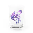 Kanji(感じ)るartの漢字アート(蝶)夜桜🌸 グラス前面