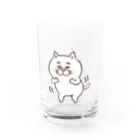 目つきの悪い猫＠いけやけいの踊るにゃんこ Water Glass :front