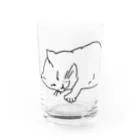 ねこ・ねこの寝コ Water Glass :front