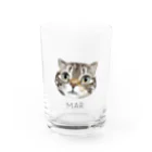 みきぞーん｜保護猫 ミッキー画伯と肉球とおともだちのMar Water Glass :front