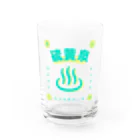 温泉グッズ@ブーさんとキリンの生活の硫黄泉 Water Glass :front