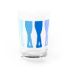 Twinkle-BooのBallet!blue Water Glass :front