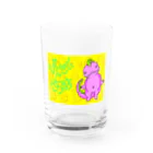 スマホ絵師 ほそゆか【公式ッ】のぴんきぃざうるす ぴんくちゃん Water Glass :front