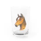 greetenの馬 アート Water Glass :front